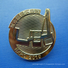 Goupille métallique à revers inégalée, badge organisationnel personnalisé (GZHY-LP-022)